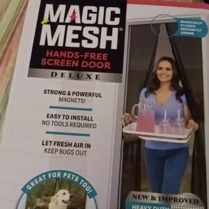 Hands-Free Screen Door - Black